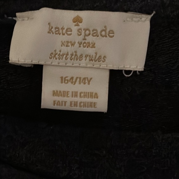 Kate Spade Girl’s Gold Glittering Stars Sweatshirt Dark Gray/Gold Stars 164/14y - Picture 6 of 9